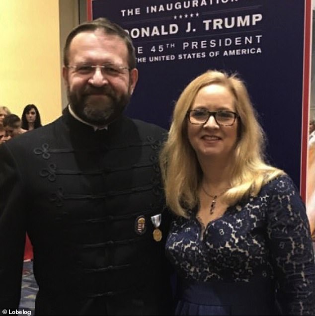 He attended Trump's inaugural ball in 2017 and wore an honorary medal from the group, which has faced accusations of ties to far-right ideologies.