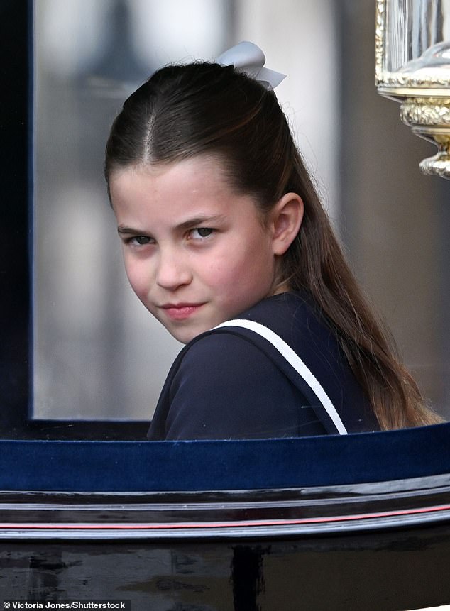 A photographer managed to perfectly capture Charlotte's look in Trooping the Color.