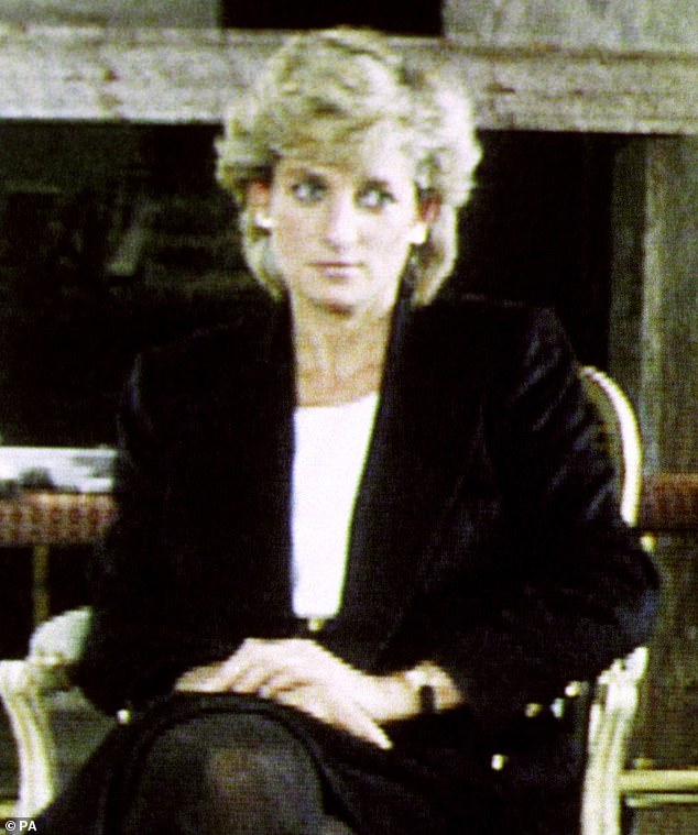 Princess Diana was often captured staring, including the infamous interview she did with Martin Bashir.