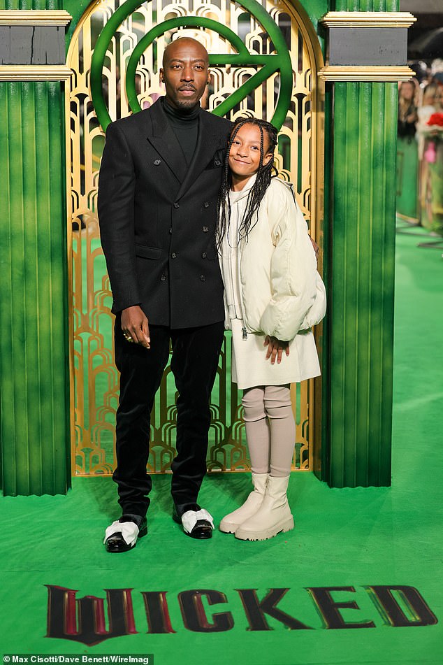 Azuka also attended the Wicked premiere in London with her eldest daughter Azura earlier this week, without Alesha in sight.