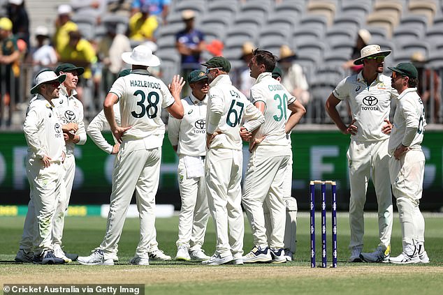 Australia's bowlers were unable to take advantage of the conditions and India declared late in the afternoon.