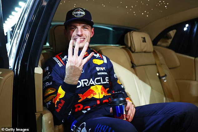 Red Bull superstar Verstappen has won four consecutive world drivers' championships.