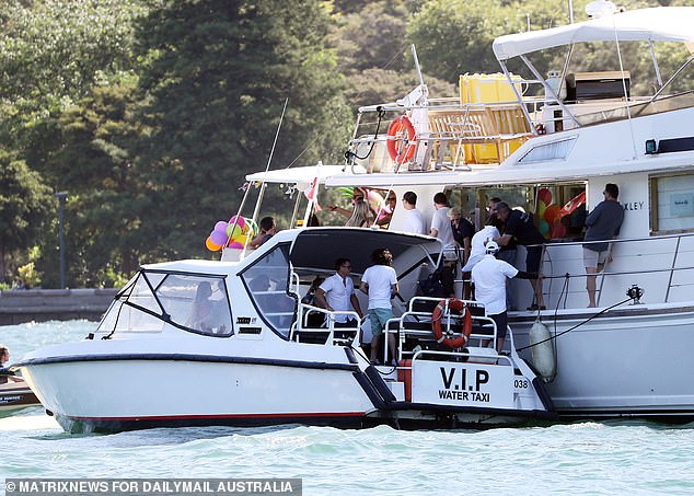 Those lucky enough to have boats were seen bringing their boat closer to the action and enjoying the music.