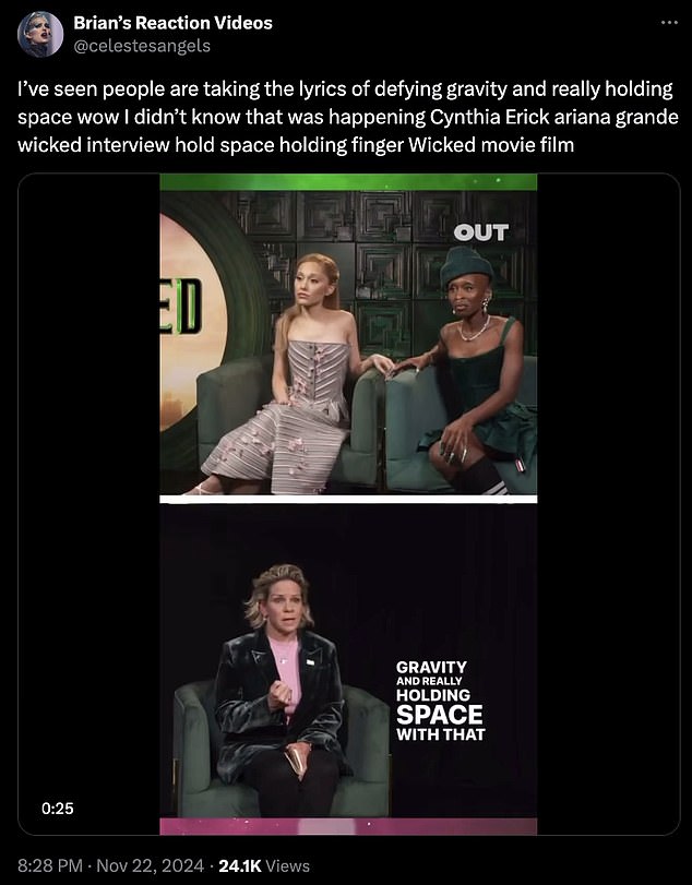 1732453169 526 Angry fans baffled by breathless discussion with Cynthia Erivo about