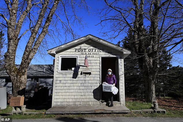 The Isle au Haut Post Office is only open for a few hours a day from 7am to 11am