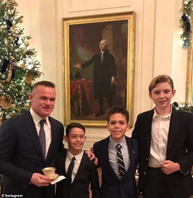 Former DC United player and coach Rooney at the White House after being invited as guest of honor.