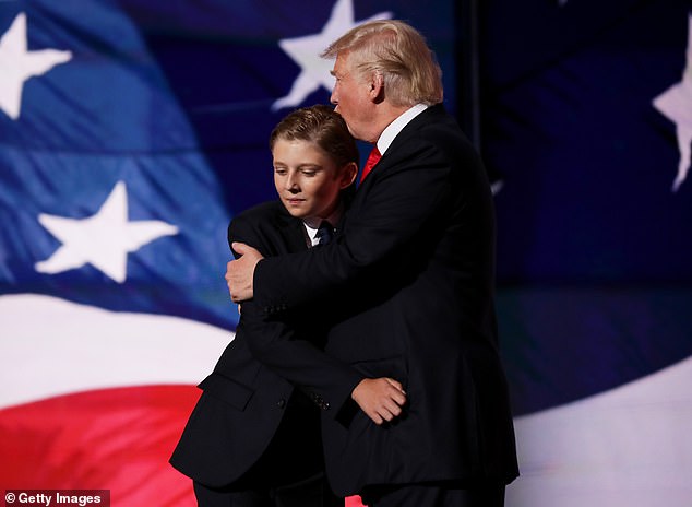 She also claimed that President Trump was interested in her husband taking their young son Barron under his wing.