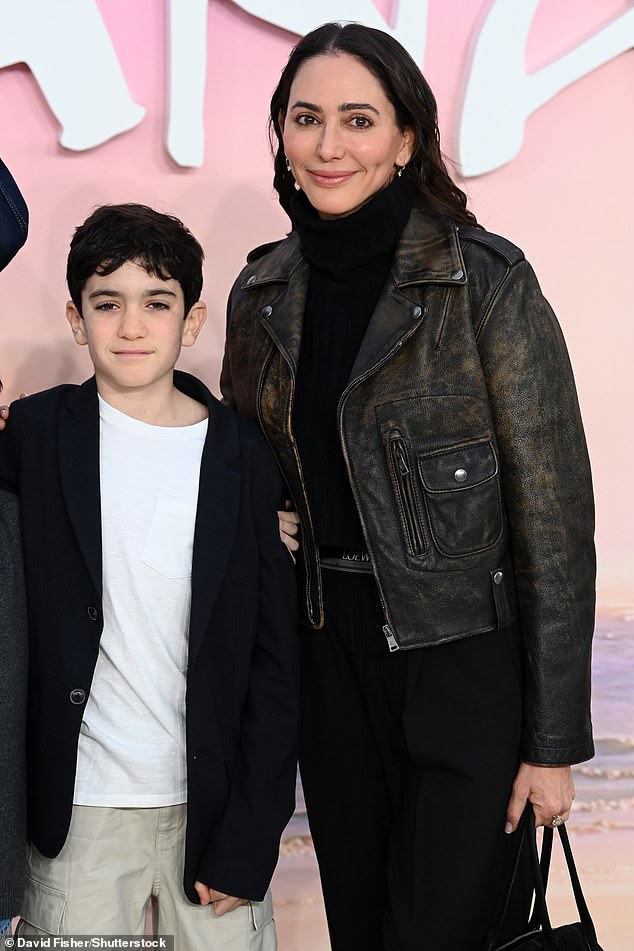 Simon Cowell's partner Lauren Silverman also made a rare appearance with her 10-year-old son Eric.