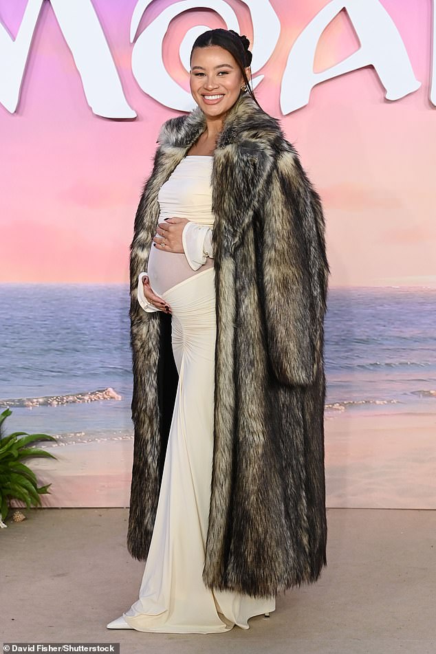 Pregnant Love Island star Montana Brown was also present