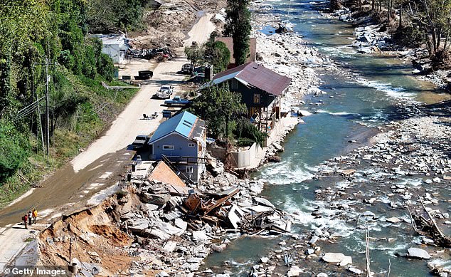 Helene caused devastation as far north as North Carolina. (Photo: Bat Cave, North Carolina, on October 8)