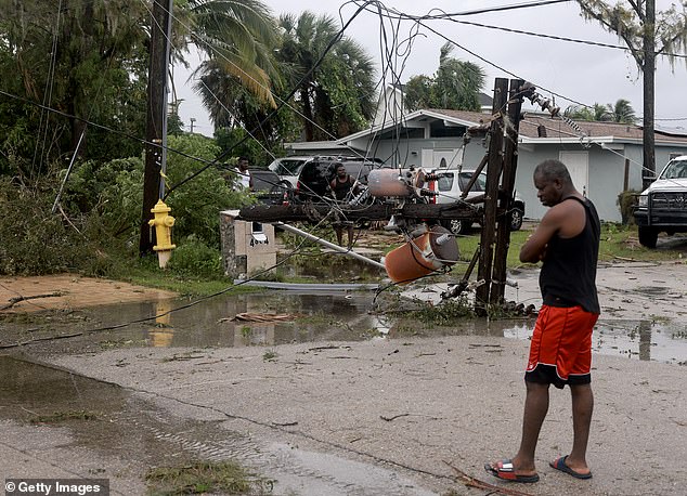 Pictured: Fort Myers, Florida, after the devastation of Hurricane Milton