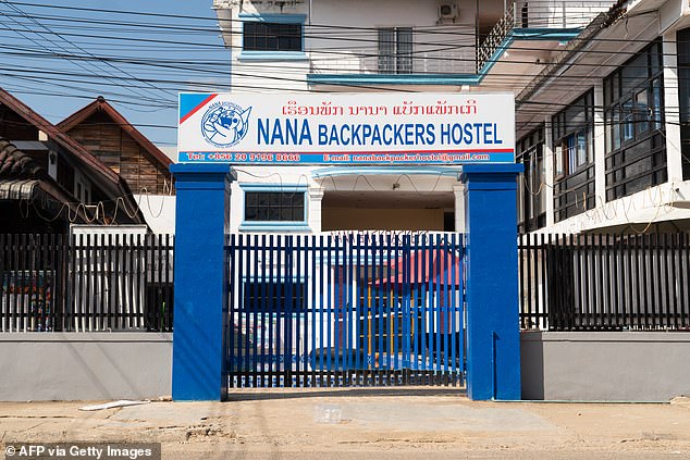 The couple became unwell while staying at the Nana Backpackers Hostel in Vang Vieng, a small town north of the Lao capital Vientiane.