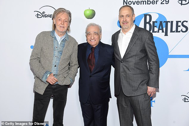 McCartney and Scorsese also posed on the red carpet alongside the documentary's director, David Tedeschi.