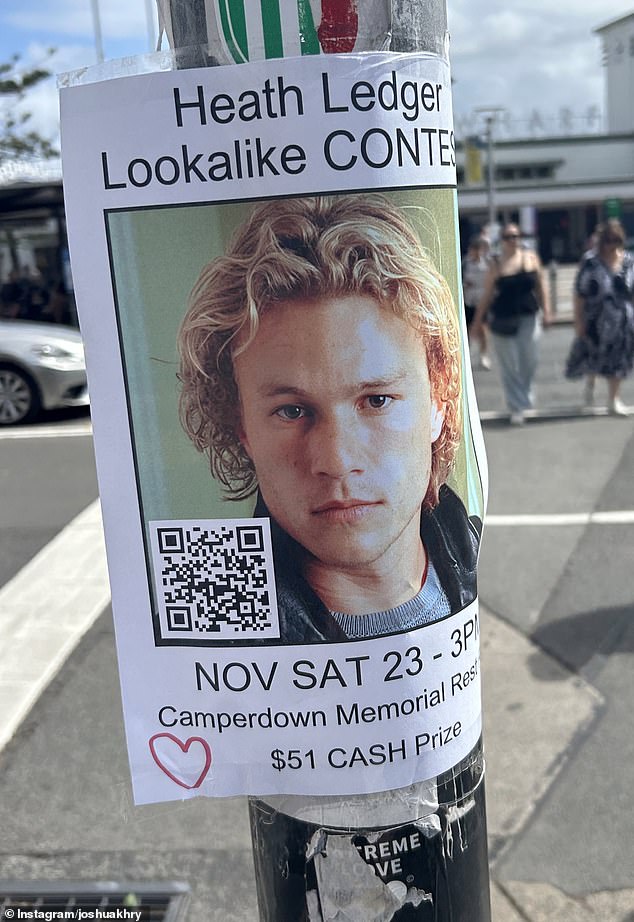 The event had been advertised on flyers all over Sydney.