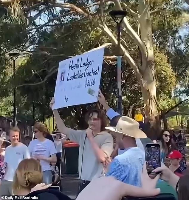 With a huge turnout at the outdoor event, winner Jude was seen serenading the crowd with a rendition of Can't Take My Eyes Off You after being named the winner.