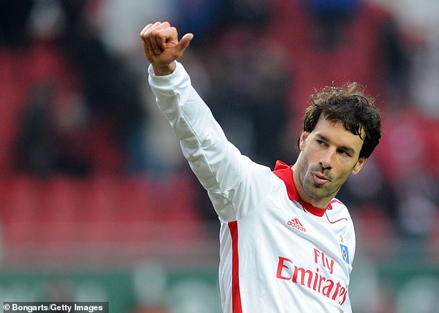 Van Nistelrooy spent one season in Hamburg during his playing career, scoring 17 goals.