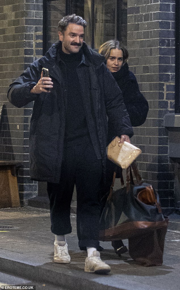 The 38-year-old British actress dined in the city's Shoreditch neighborhood and was caught leaving a restaurant with Fox