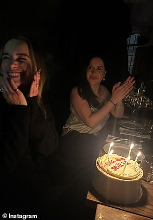 On Sunday, Emilia took to Instagram and shared photos from her birthday dinner.