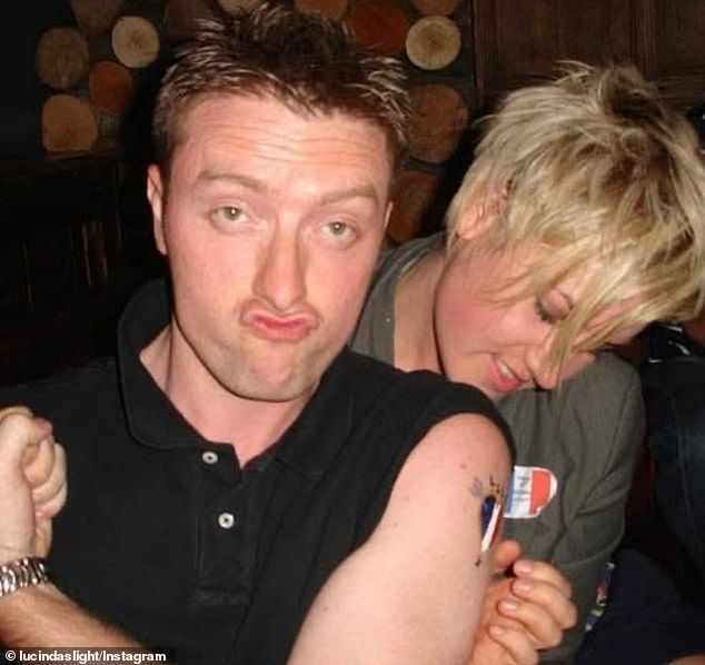 Another snap shows Lucinda during her days in London, channeling her inner punk rock queen with messy blonde locks alongside a friend. in the photo