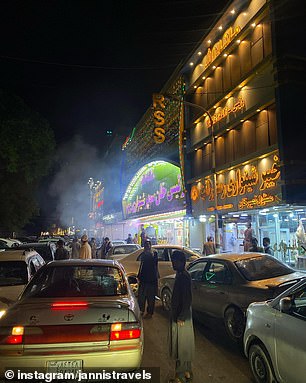 Above is a night scene of Kabul that Jannis shot.