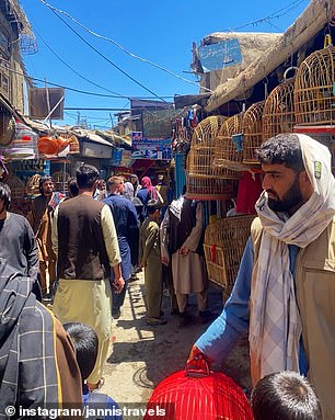 Jannis visited the Kabul bird market, which he described as 