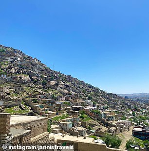 The traveler hopes to visit all the countries in the world. The photo above is Kabul.