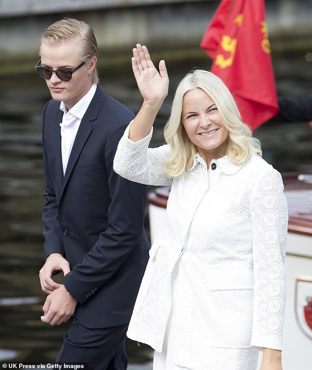 The Norwegian royal family was shocked by Høiby's first arrest in early August. Pictured with his mother in 2016.