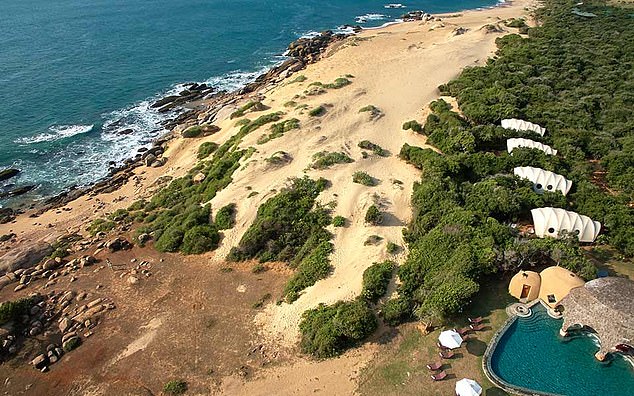 Above, Wild Coast Tented Lodge, which is Harriet's base for exploring Yala National Park