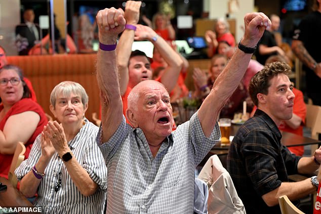 The call for boomers to abstain from voting conveniently overlooks the fact that those born after the war led social change for the better and were the driving force behind policies that younger generations now benefit from. (Pictured are Labor Party supporters in Brisbane)