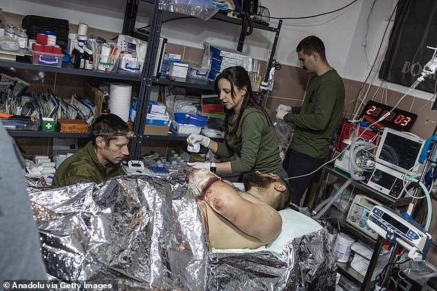 Ukrainian doctors from the ULF medical group treat Ukrainian soldiers wounded in combat in the direction of Pokrovsk