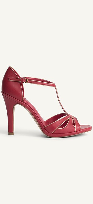 Red heels from the Zara X Kate Moss collection