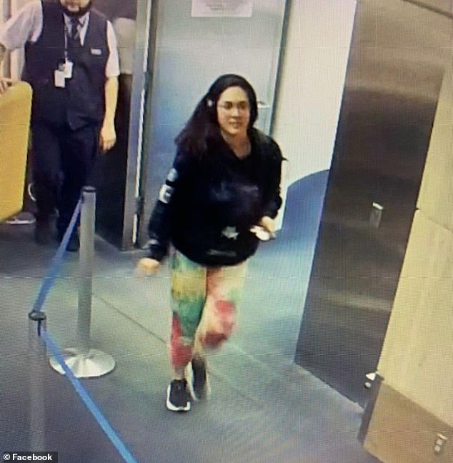 This is the last known image of Hannah leaving LAX after missing her connecting flight to New York to visit family