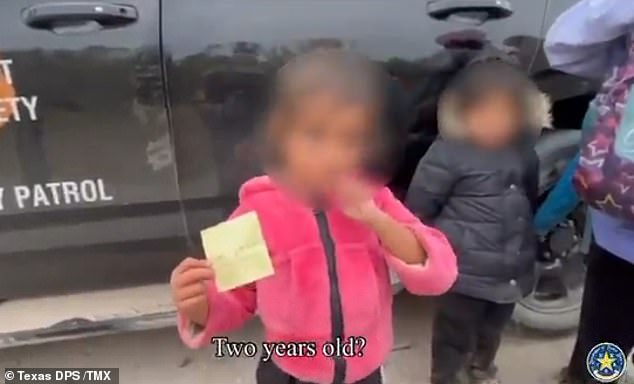 The little two-year-old girl from El Salvador was found alone at the border in Maverick County, Texas, holding a piece of paper with a name and phone number as she told police she was looking for her mother and father.