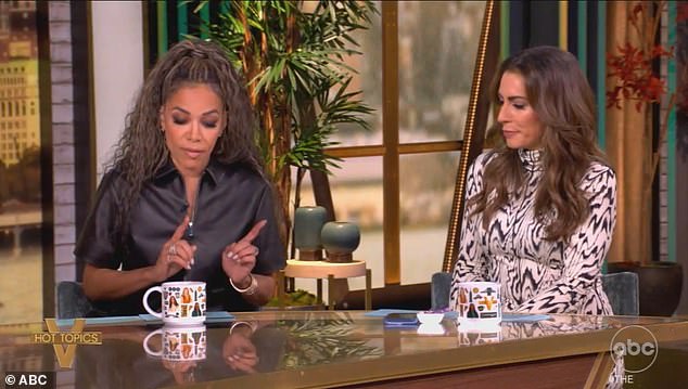 It comes after Sunny Hostin (left) and Alyssa Farah Griffin clashed while discussing the education system and school vouchers