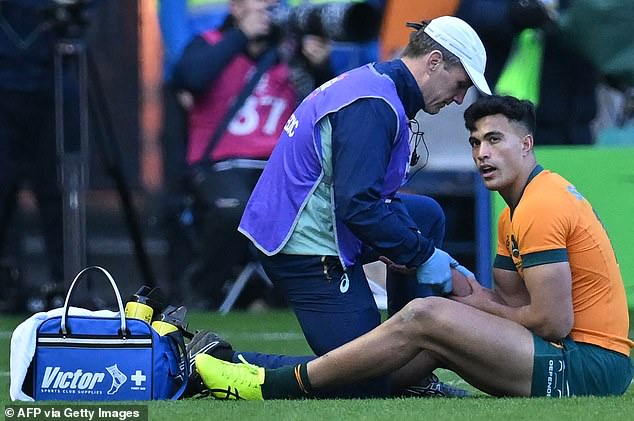 The 21-year-old was injured in Australia's disappointing opening defeat against Scotland at Murrayfield.