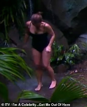 Coleen was the only campmate to shower that day, and the others refused to take a dip in the freezing water because of the rain.