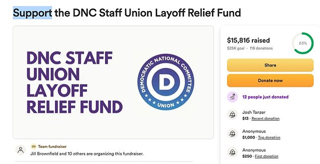 DNC asks for GoFundMe donations