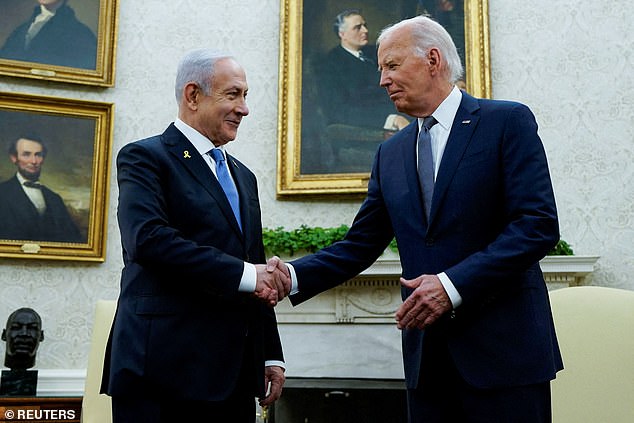 Joe Biden with Netanyahu. The United States is leading diplomatic efforts to end the fighting in Lebanon, where in late September Israel stepped up its air campaign and launched a ground offensive in the south after nearly a year of cross-border fire with Hezbollah.