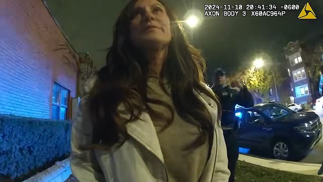 In the bodycam video, Steele is combative and consistently tries to use her position to bully Windy City police officers, who at one point found an open bottle of wine in a plastic backing on the floor of her car.