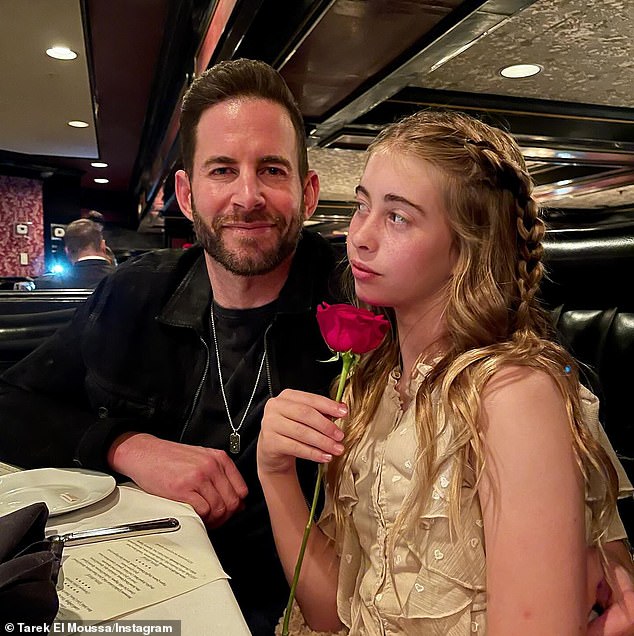 The Christina & Kylie co-founder also had 14-year-old daughter Taylor Reese El Moussa (R, pictured September 22) during her seven-year marriage to ex-husband Tarek El Moussa (L), which ended amicably in 2018.