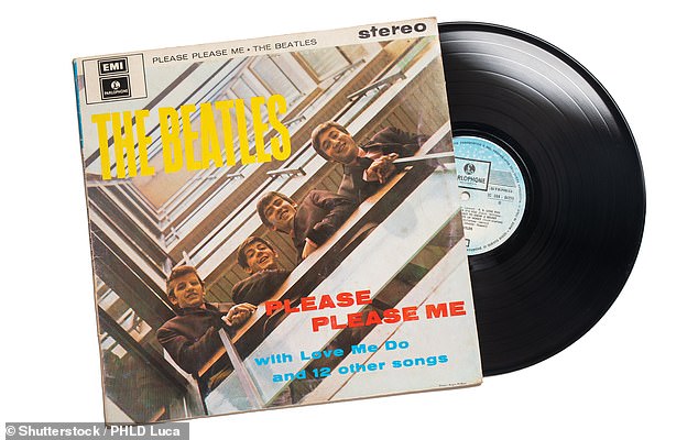 Iconic: Please Please Me cover shows the Fab Four on a staircase