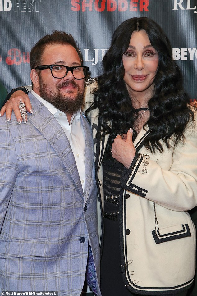 A source close to Cher's son Chaz Bono, 55, (pictured) has claimed the award-winning artist, 78, is blind to AE's 