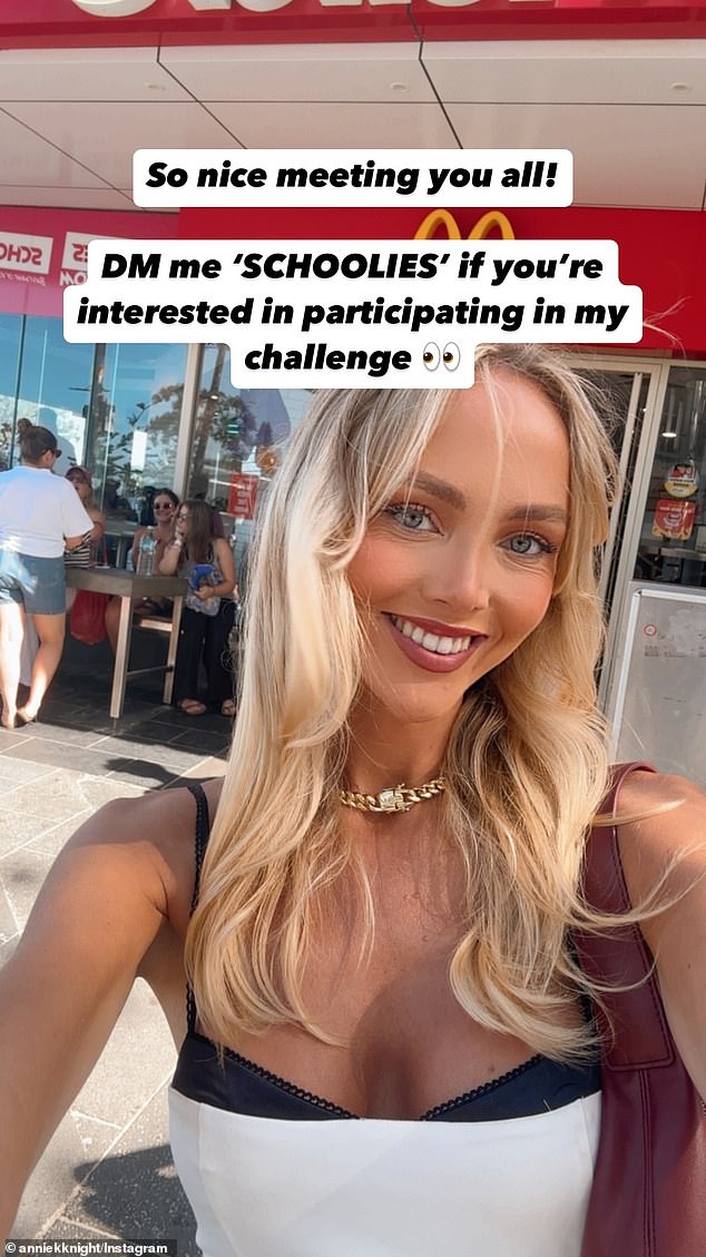 The Australian sex worker, who recently reached her goal of sleeping with 600 men, arrived on the Gold Coast to attend Schoolies. The 26-year-old shared posts on her social media on Tuesday, calling on teenagers to 