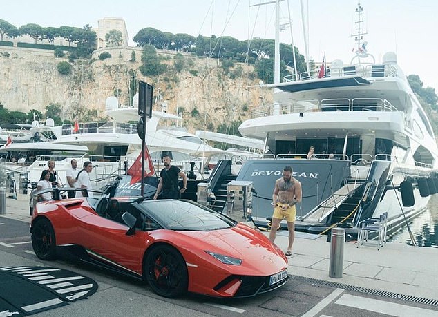 McGregor flaunts £220,000 red Lamborghini, one of the supercars he owns