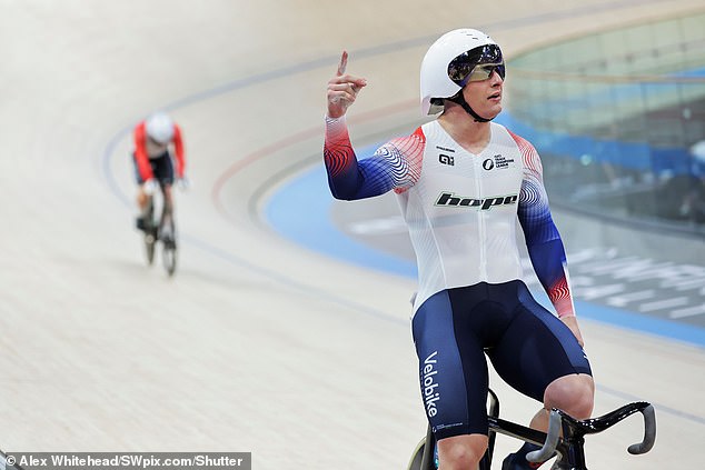 While he is currently banned from representing GB at the World Championships or the Olympic Games until next year, he was able to take part in the Track Champions League this weekend.