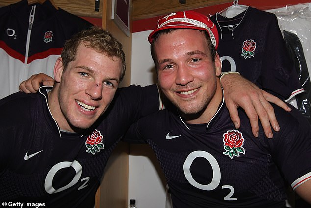 Haskell was expelled from Wellington College in 2003 for filming Paul Doran-Jones having sex with a naked sixth former. They are pictured together for England at Twickenham in 2019