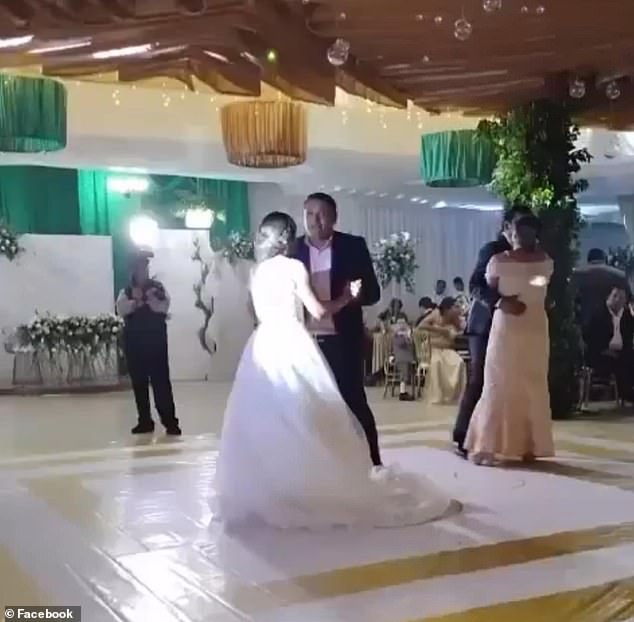 Guadalupe Sosa was seen dancing at her wedding reception in the southeastern Mexican city of Xalapa on Saturday night.