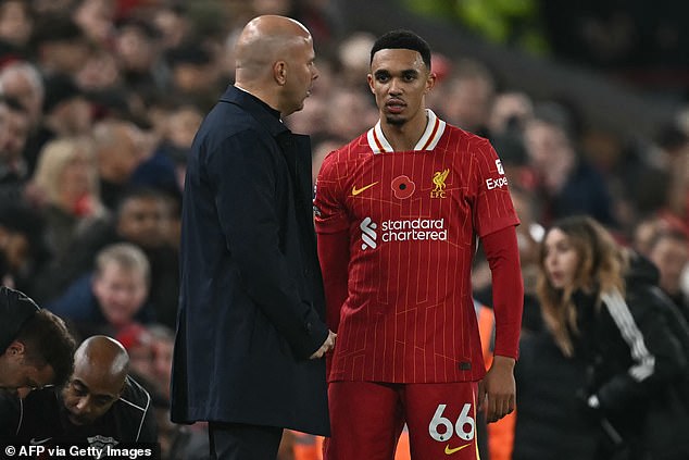 Alexander-Arnold is one of three Liverpool stars with contracts that expire at the end of the season.