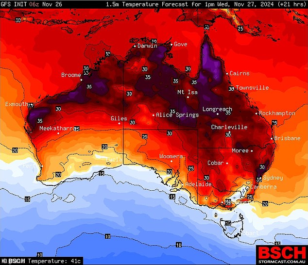 A heatwave is expected to send temperatures up to 40C in parts of Sydney on Wednesday and Thursday.