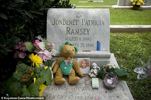 JonBenet Ramsey's grave in Marietta, Georgia, pictured